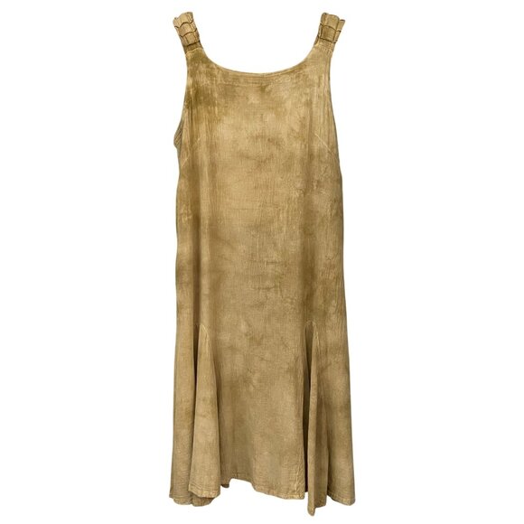 Oh My Gauze Women Dress Size S 2 Oversized Lagenlook Flared Midi Boho Resort - Picture 2 of 8